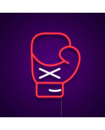 Punch Above Boxer Glove Neon Sign