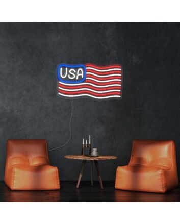 USA Flag Neon Sign MNC40572