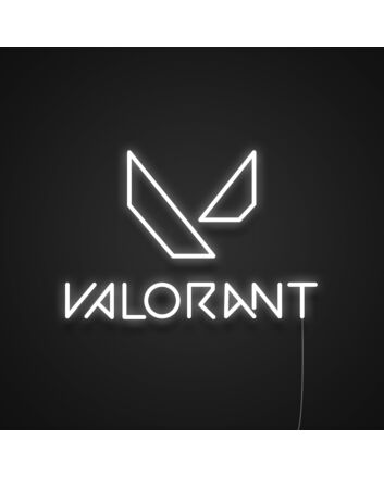 Valorant Logo Neon Sign