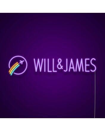 Will and James Neon Sign