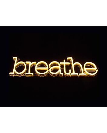 Breathe Neon Sign