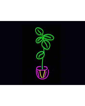 Fiddle Leaf Fig Plant Neon Sign