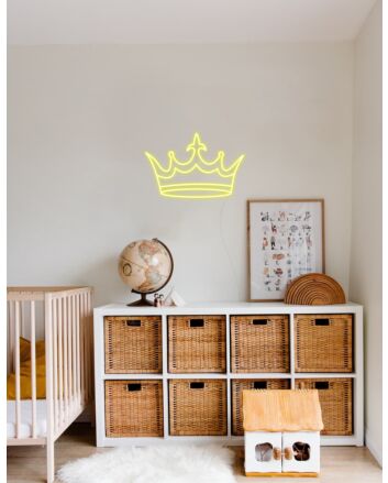 Golden Crown Neon Sign