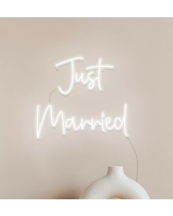 Just Married Neon Sign
