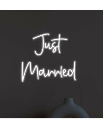 Just Married Neon Sign
