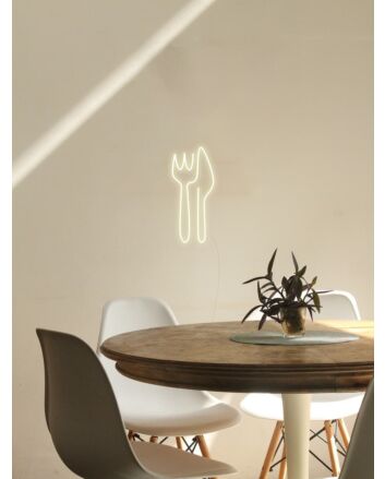 Knife and Fork Neon Sign