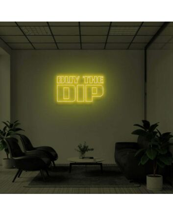 BUY THE DIP" LED Neon Sign