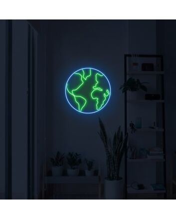 The Planet Earth Neon Sign