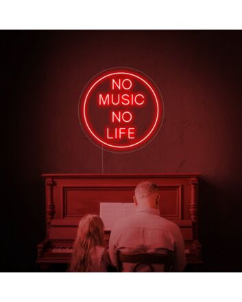 No Music No Life Neon Sign