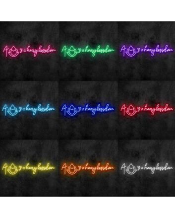 A Hearts A Heavy Burden Neon Sign