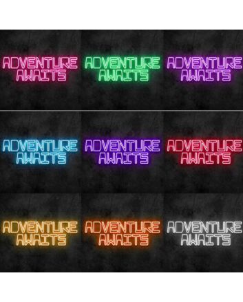 Adventure Awaits Neon Sign