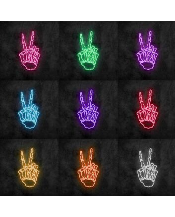 Bone Hand Neon Sign