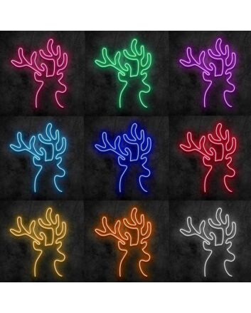 Deer Head Neon Sign