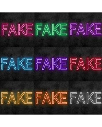 FAKE Neon Sign