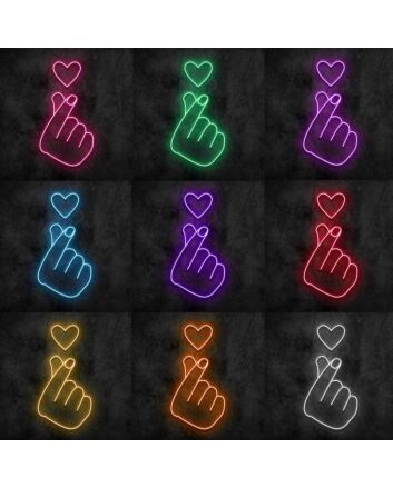 Heart Hands Neon Sign