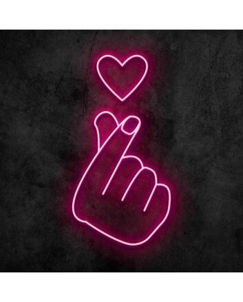 Heart Hands Neon Sign