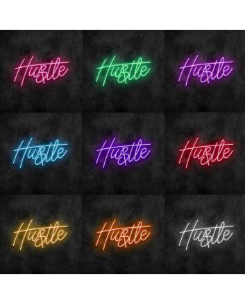 Hustle Neon Sign