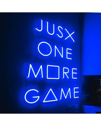 Just One More Game Neon Sign