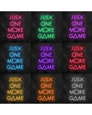 Just One More Game Neon Sign