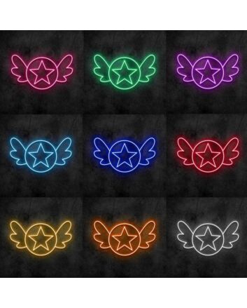 Magical Card Girl Neon Sign