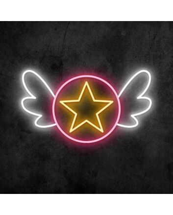 Magical Card Girl Neon Sign