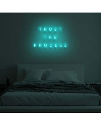 &quot;TRUST THE PROCESS&quot; LED Neon Sign