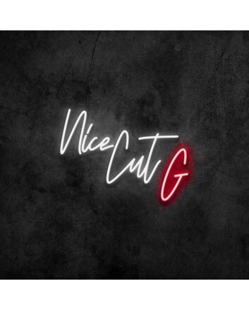 Nice Cut G Neon Sign