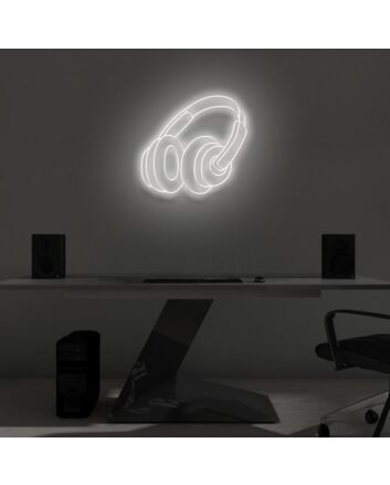 &quot;HEADPHONES&quot; LED Neon Sign