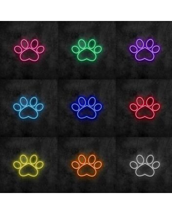 Paw Print Neon Sign