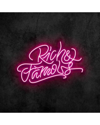 Rich and Famous Neon Sign