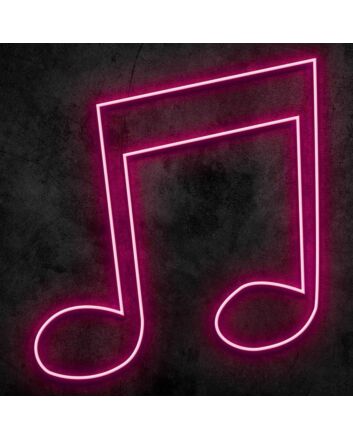 Sixteenth Note Neon Sign