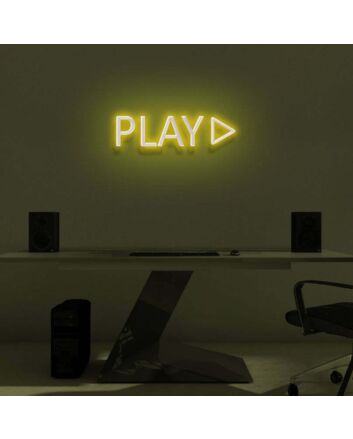 PRESS PLAY" LED Neon Sign