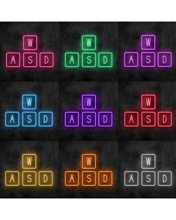 WASD Neon Sign
