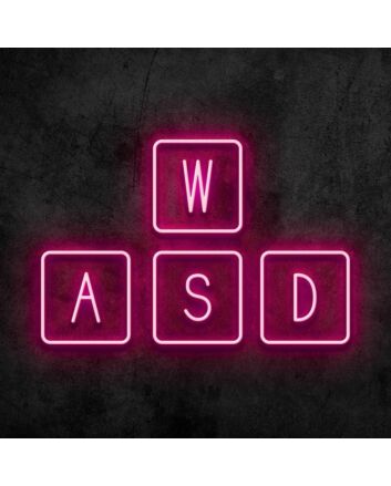 WASD Neon Sign