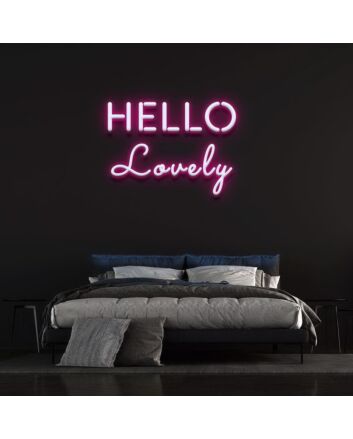 Hello Lovely Neon Sign
