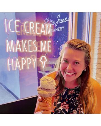 Ice Cream Makes Me Happy Neon Sign