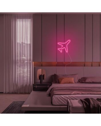 Mini Airplane Neon Sign
