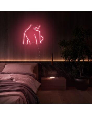 Mini Lady Body Back Neon Sign