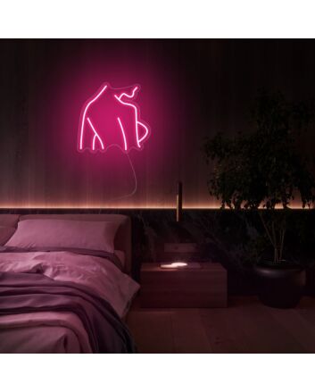 Mini Lady Body Back Neon Sign