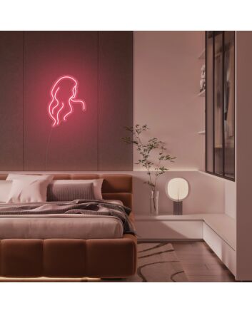 Mini Long Hair Lady Neon Sign MNC41330