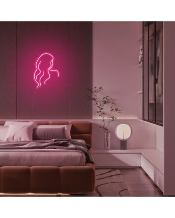 Mini Long Hair Lady Neon Sign MNC41330