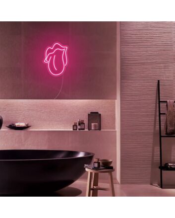Mini Mouth Licking Neon Sign MNC41336