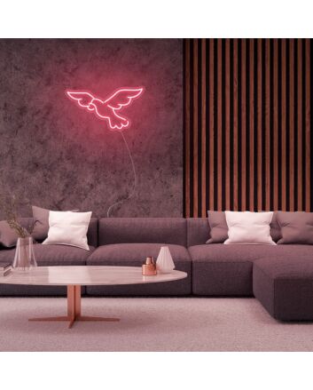 Mini Pigeon Bird Neon Sign