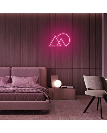 Mini Sunset Mountain Neon Sign