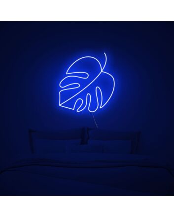 Monstera Leaf Neon Sign