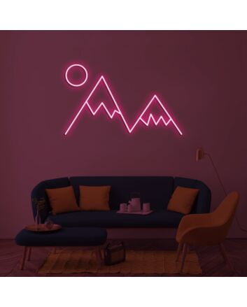 Mountain Peaks Neon Sign
