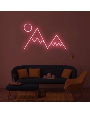 Mountain Peaks Neon Sign