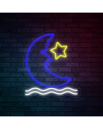 Stars And Moon Neon Sign