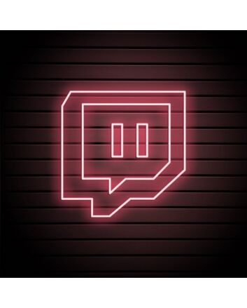 Twitch Logo Neon Sign
