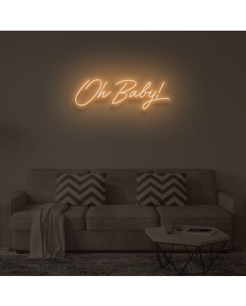 OH BABY V2" LED Neon Sign